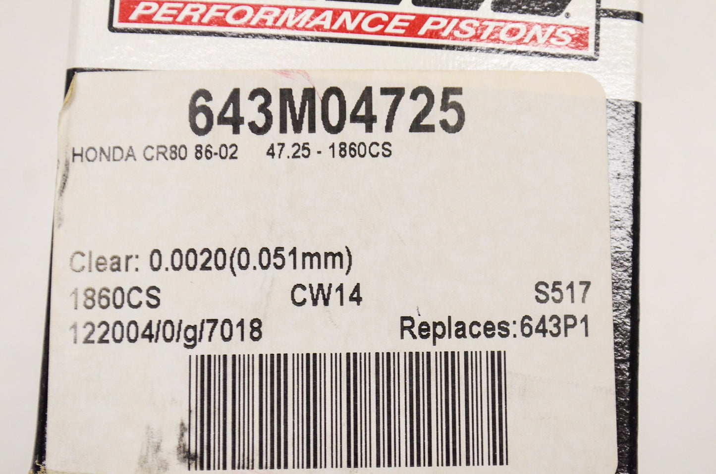 Piston Kit 47.25mm NOS