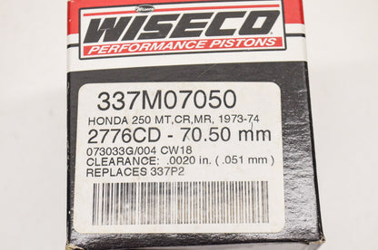 Wiseco 337M07050, 9100-498, 2776CD, CW18, 337P2 Piston 70.5mm NOS