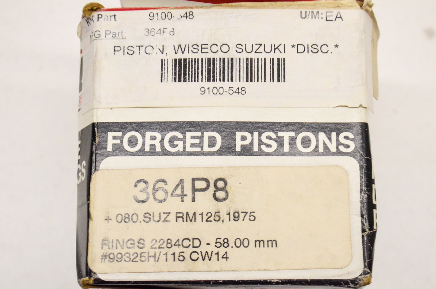 Piston 58mm NOS