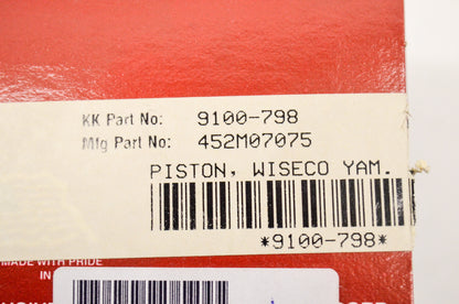 Wiseco 452M07075, 9100-798 Piston NOS