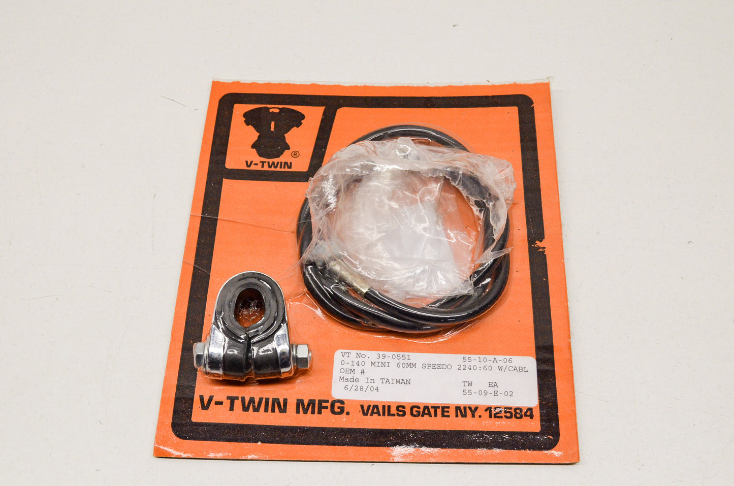 Mini Speedometer Cable and Bracket NOS