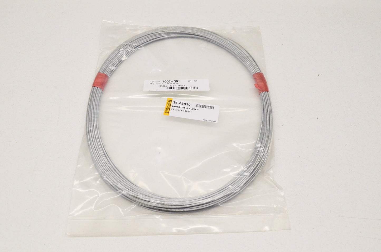 EMGO 26-63820, 7000-391 Bulk Inner Clutch Cable NOS