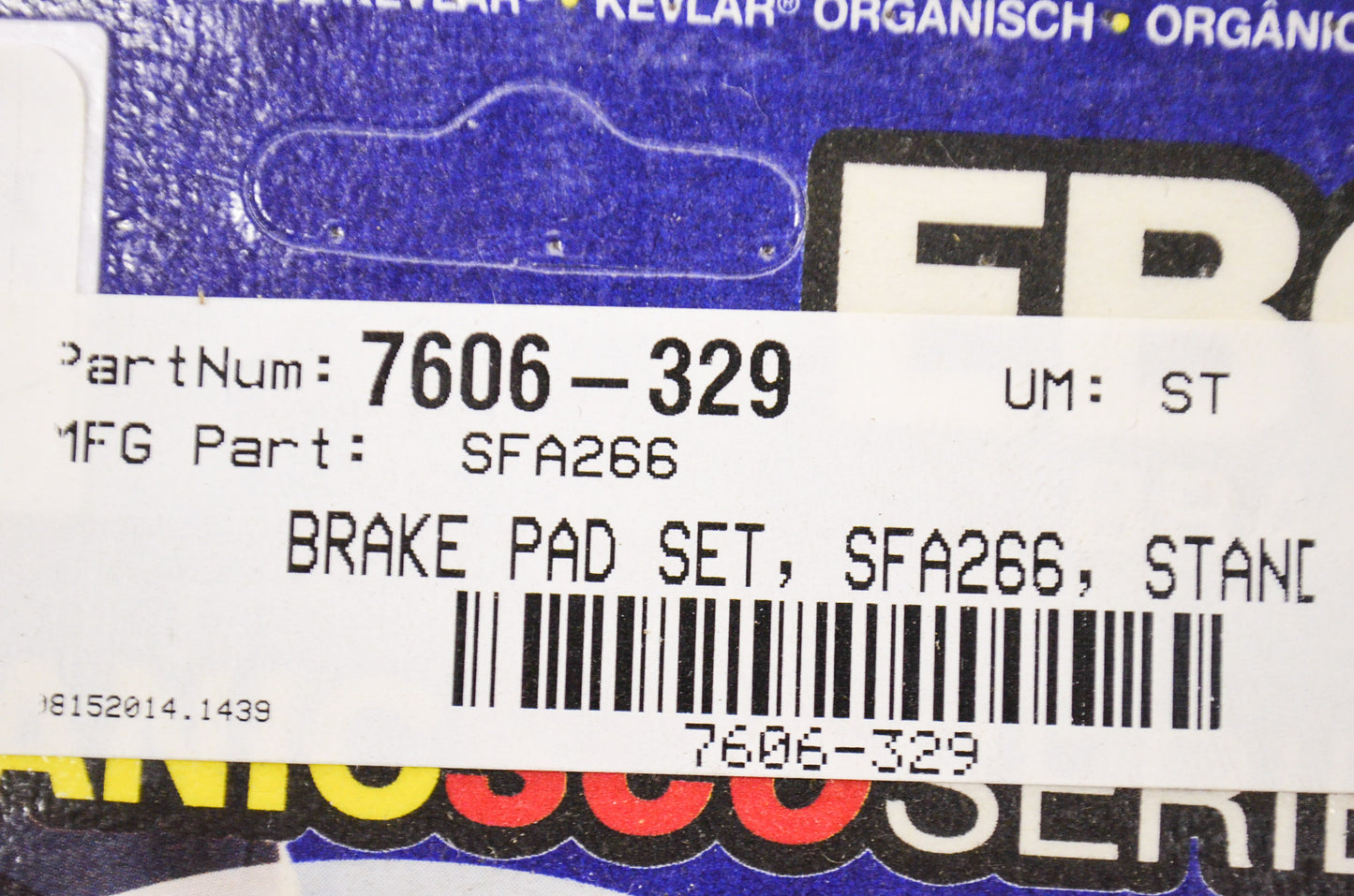 EBC SFA266 Brake Pad QTY 2 NOS