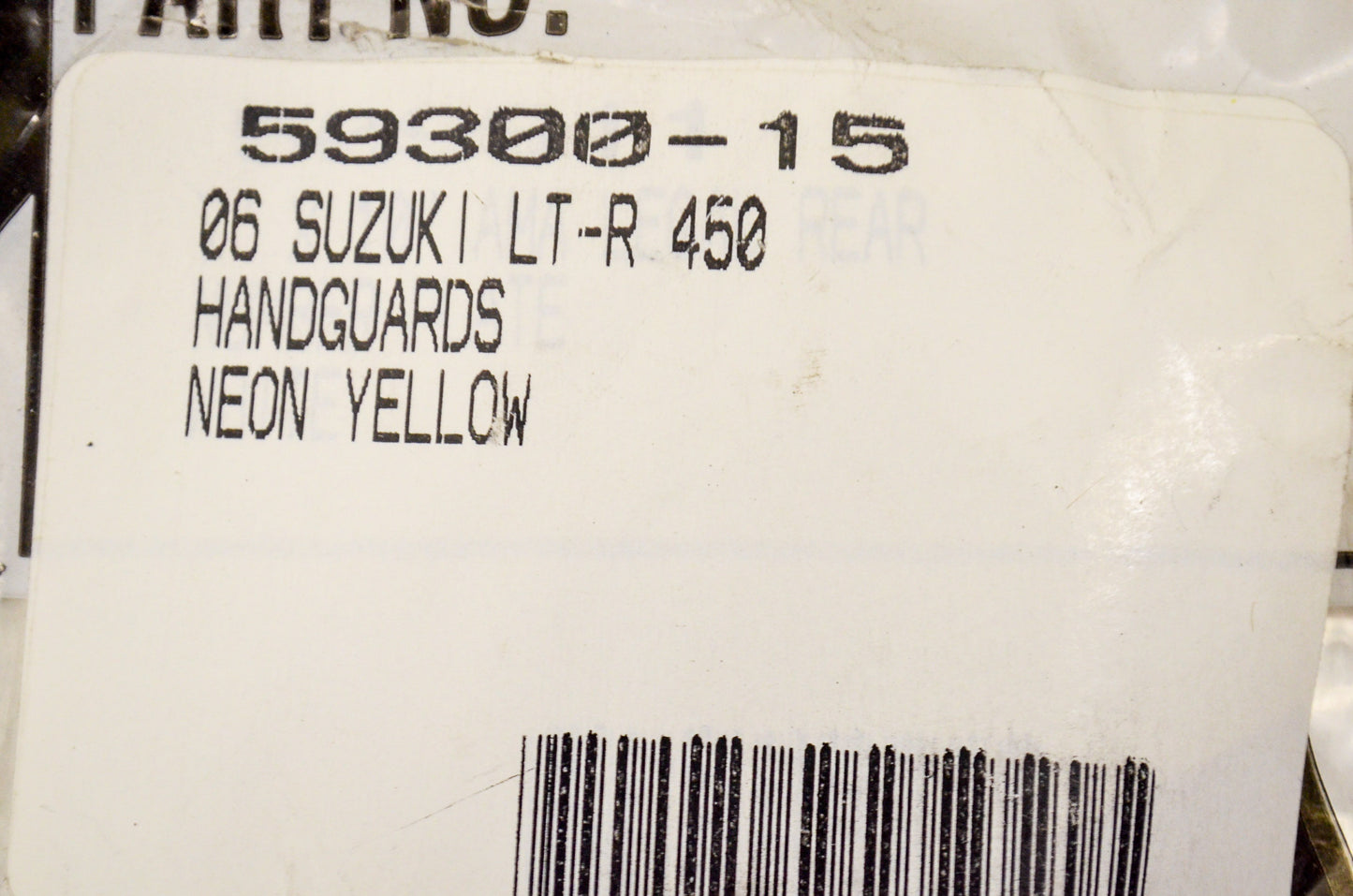 Maier 59300-15, 2000-177 Handguard Kit Neon Yellow Fits '06 Suzuki LT-R450. NOS