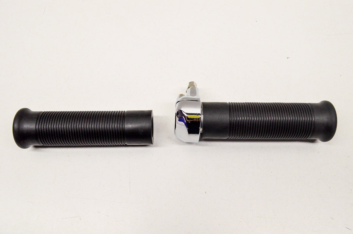 EMGO 44-29480, 7800-002 Economy Throttle & Grips 7/8" Fits 1" Bar. NOS