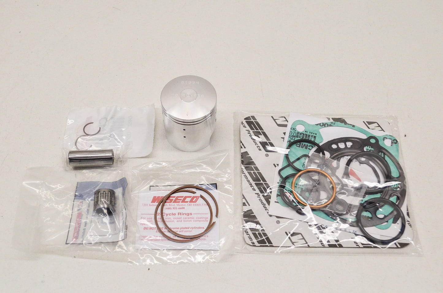 New Wiseco Forged Piston Kit 48.5mm 01-09 Kawasaki KX85