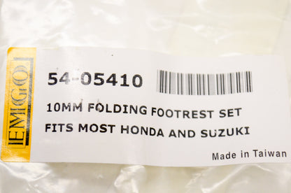 EMGO 54-05410, 7900-123 10Mm Folding Footrest Set NOS