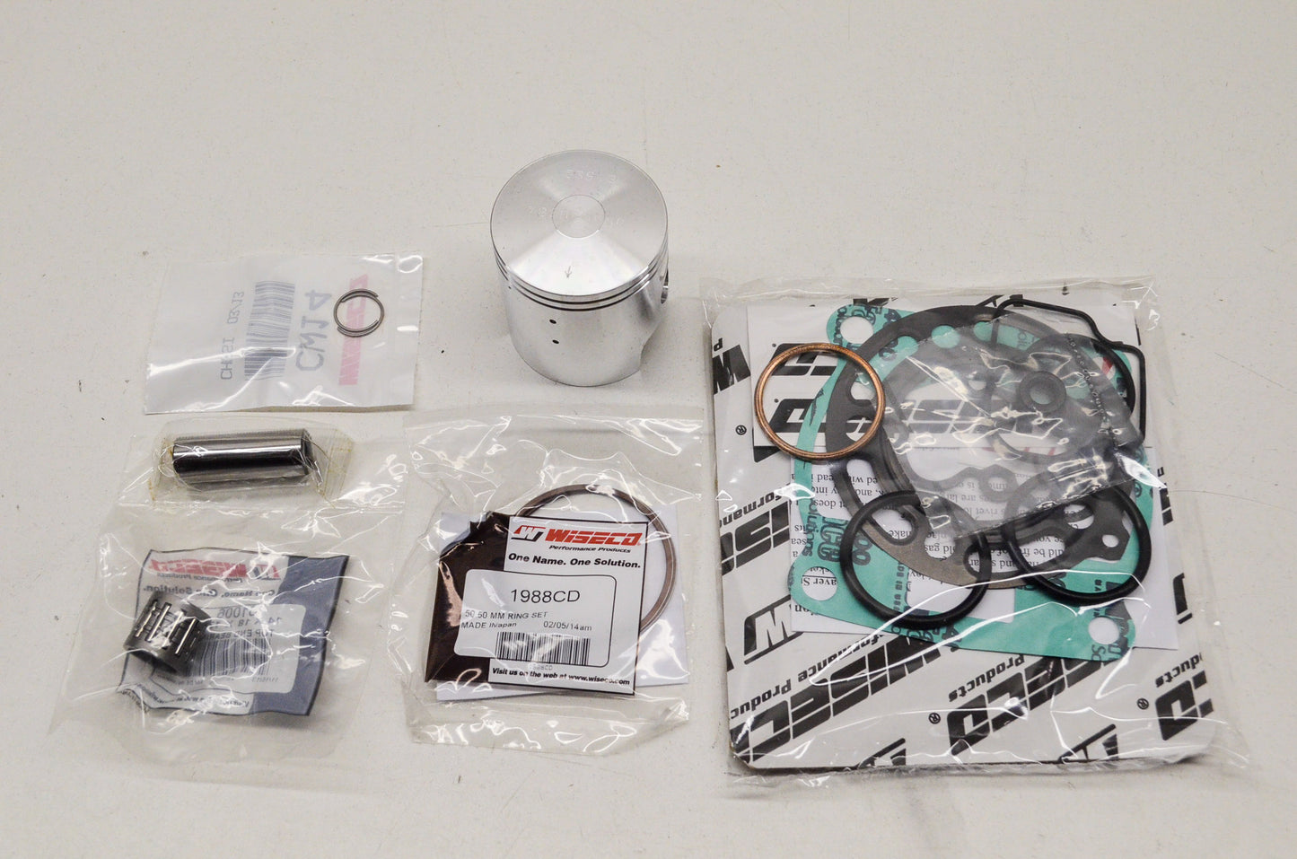 New Wiseco Forged Piston Kit 50.5mm 01-09 Kawasaki KX85