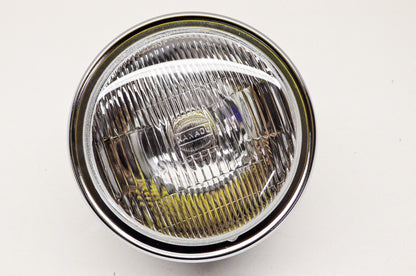 EMGO 66-64312, 6000-844 Replacement Headlight Chrome Quartz With H4 Bulb NOS