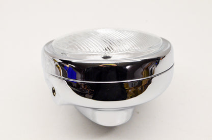 EMGO 66-64312, 6000-844 Replacement Headlight Chrome Quartz With H4 Bulb NOS