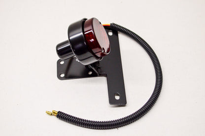 EMGO 62-21512 Round Motorcycle Tail Light Black Bobber Chopper Custom