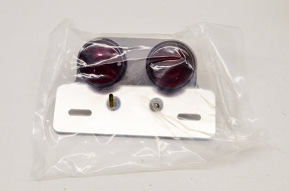 New Emgo Tail Light Complete Dual Lens Type Round NOS