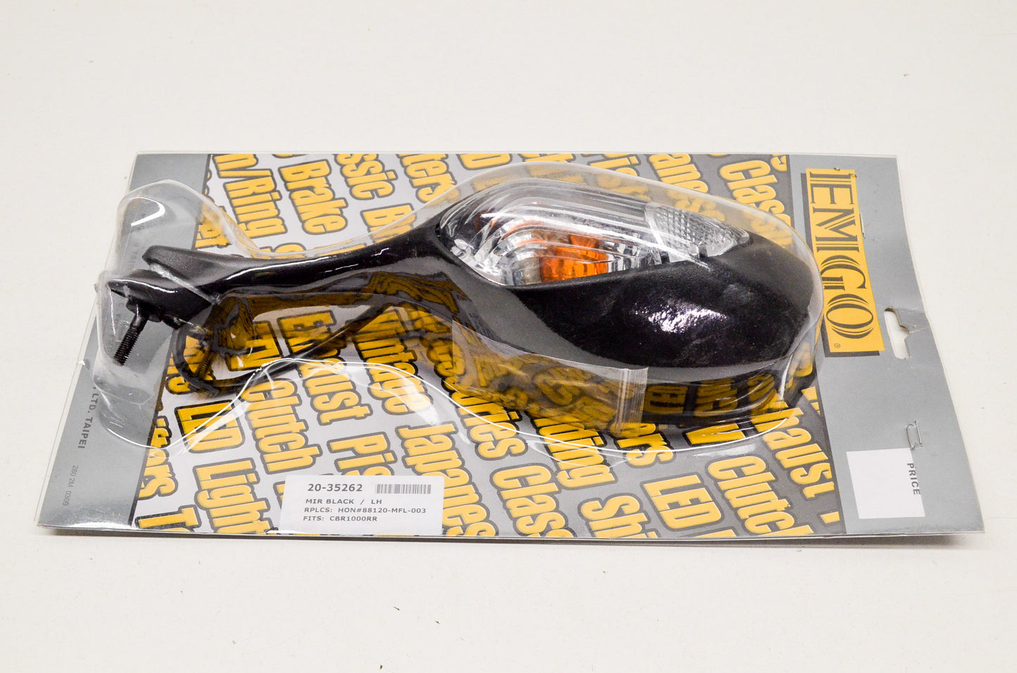 Left Mirror Black Fits Honda CBR1000RR. NOS