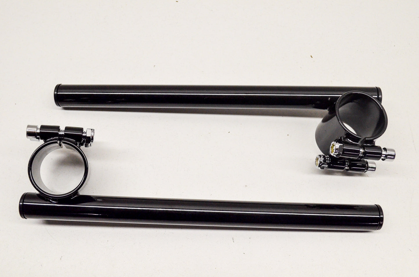New Emgo Steel Clip-On Handlebar 41mm Gloss Black 7/8' Tubes NOS
