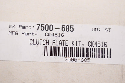 EBC CK4516, 7500-685 Clutch Plate Kit NOS