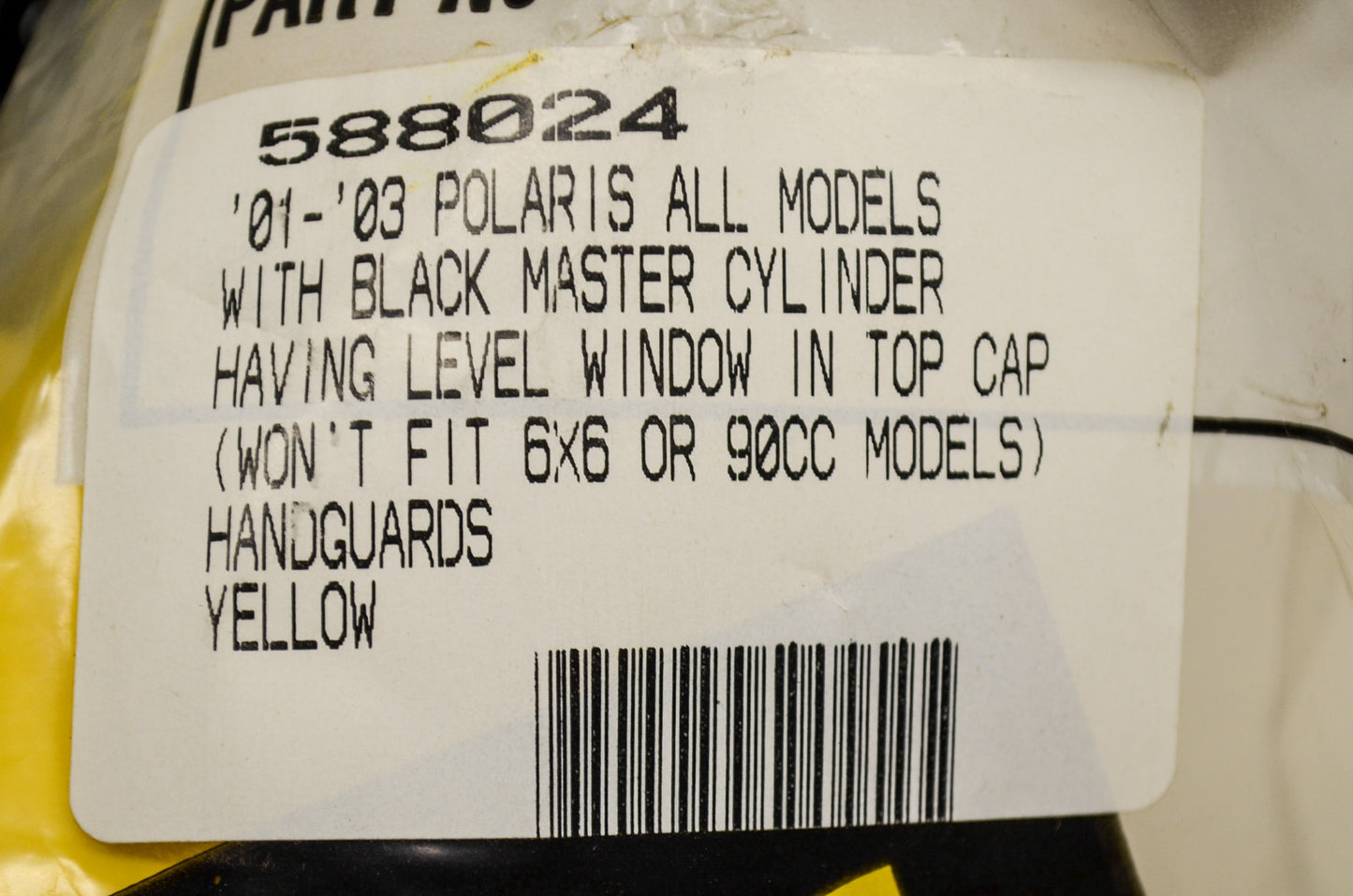 New Maier Handguard Kit Yellow Polaris NOS