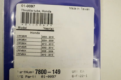 New Motion Pro Throttle Tube Honda NOS