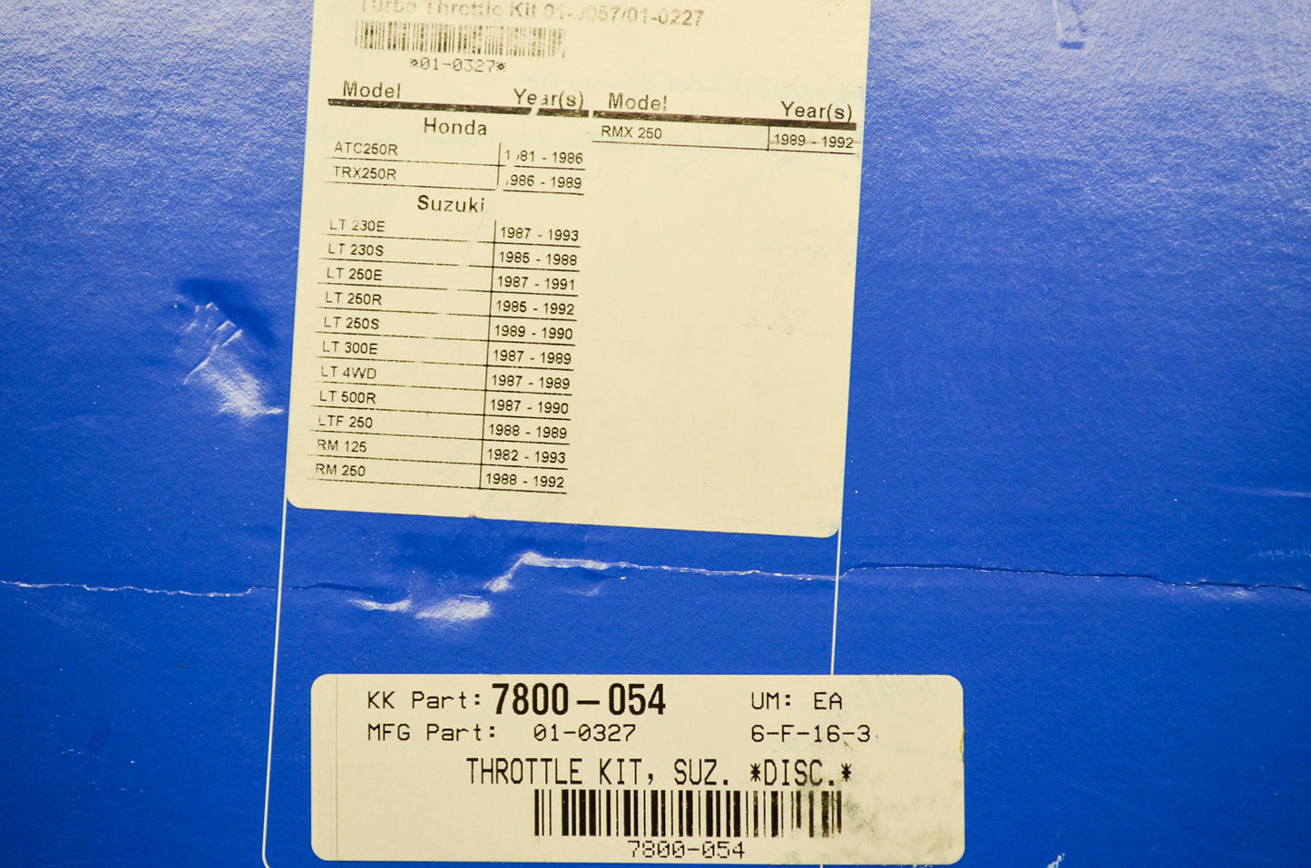 New Motion Pro Turbo Throttle Kit Suzuki Honda NOS