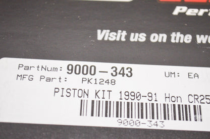 New Wiseco Forged Piston Kit 66.4mm 90-91 Honda CR250