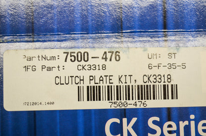 EBC 7500-476, CK3318 Clutch Plate Kit NOS