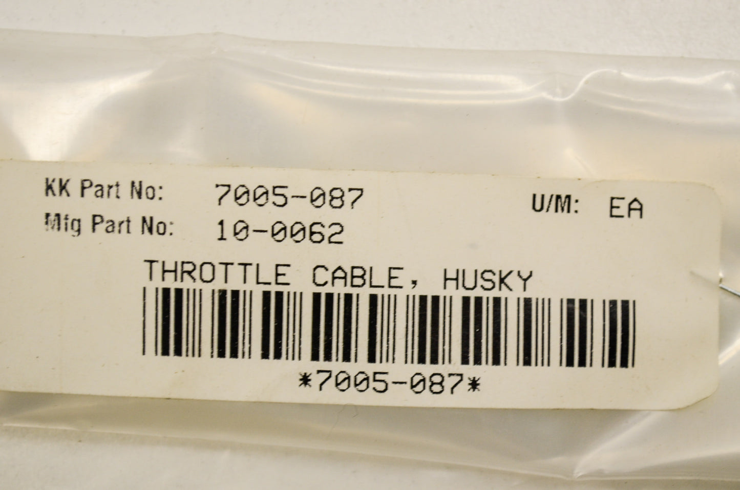 Motion Pro 7005-087, 10-0062 Throttle Cable Husky NOS
