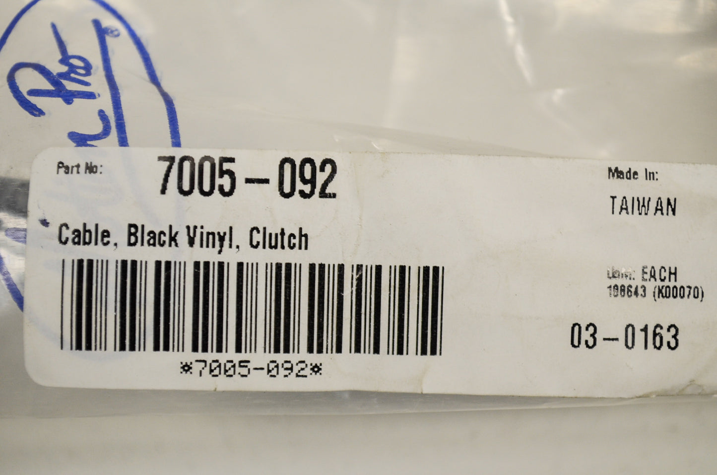 New Motion Pro Clutch Cable NOS