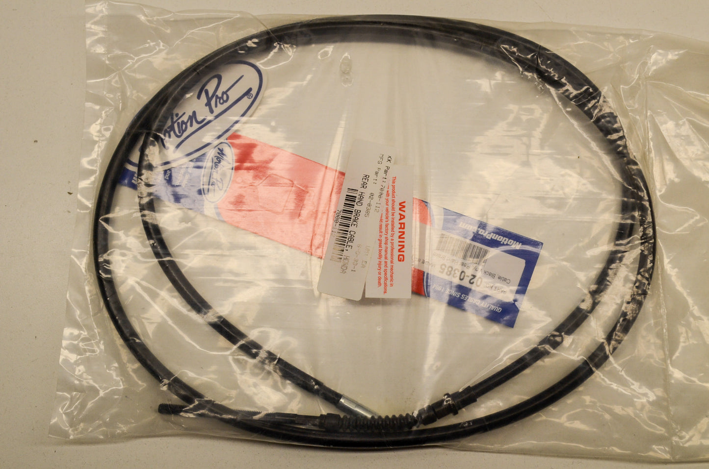 Motion Pro 7000-112, 02-0385 Rear Hand Brake Cable Honda NOS