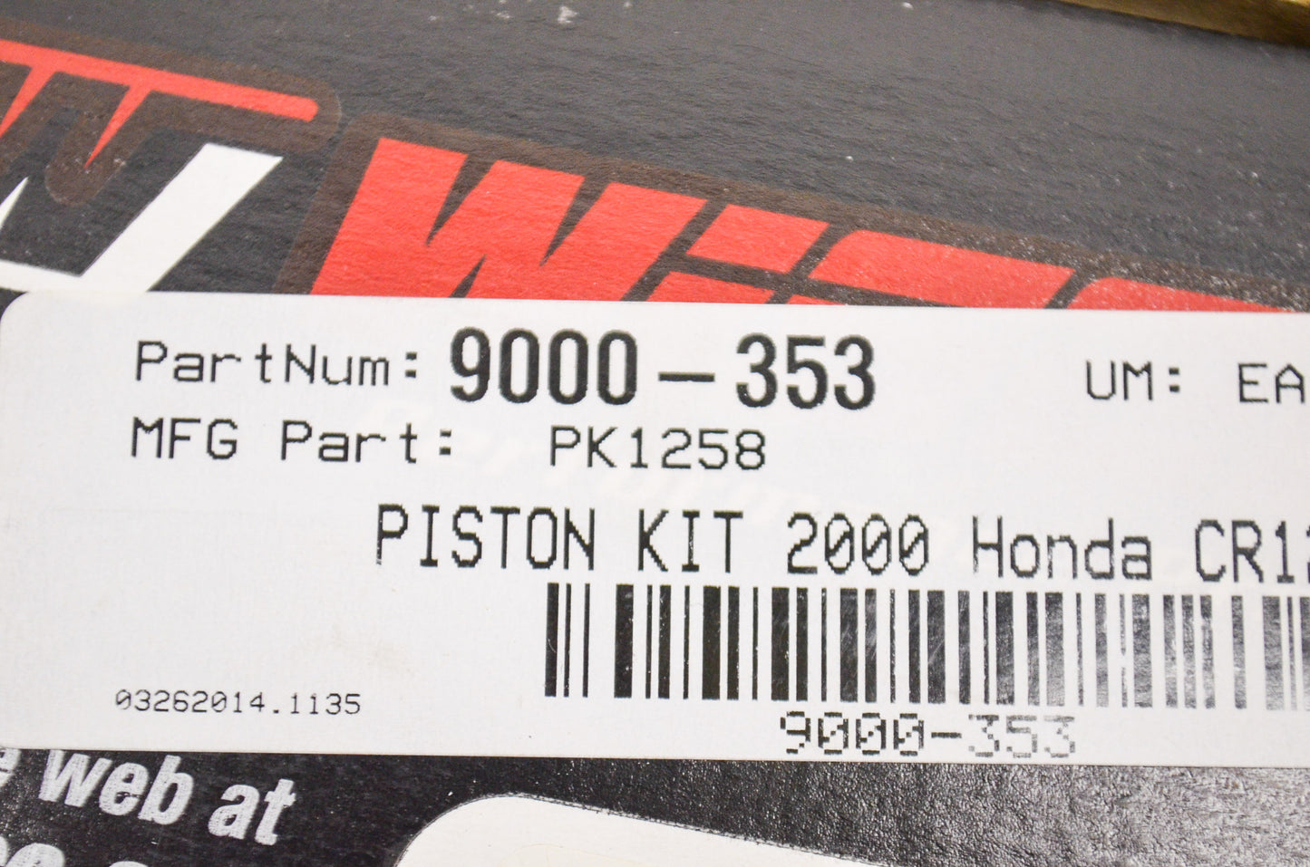 New Wiseco Forged Piston Kit 54.5mm 00 Honda CR125