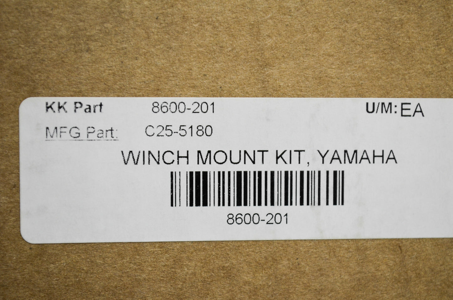 Cycle Country 8600-201, 25-5180, C25-5180 Winch Mount Kit Yamaha NOS