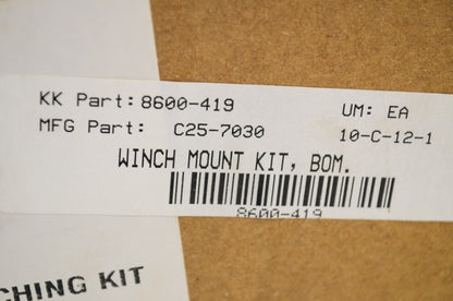 Cycle Country 8600-419, 25-7030, C25-7030 Winch Mount Kit Bombardier NOS