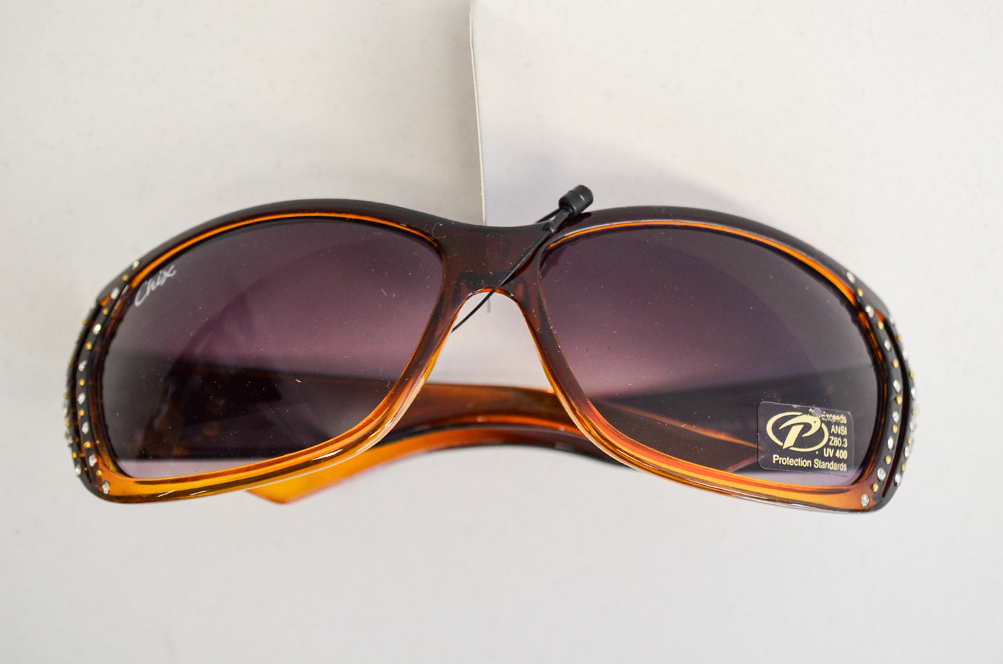New PCS Chix Passion Brown Grey Sunglasses UV 400 NOS
