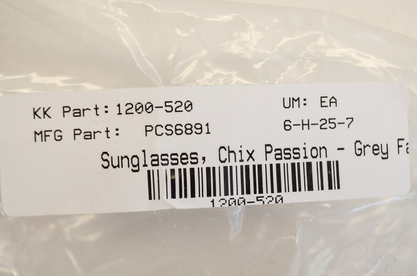 New PCS Chix Passion Brown Grey Sunglasses UV 400 NOS