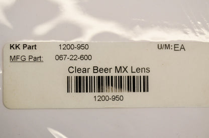 New EKS Brand Clear Beer MX Lens NOS
