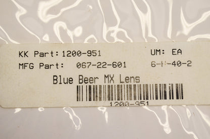 New EKS Brand Blue Beer MX Lens NOS