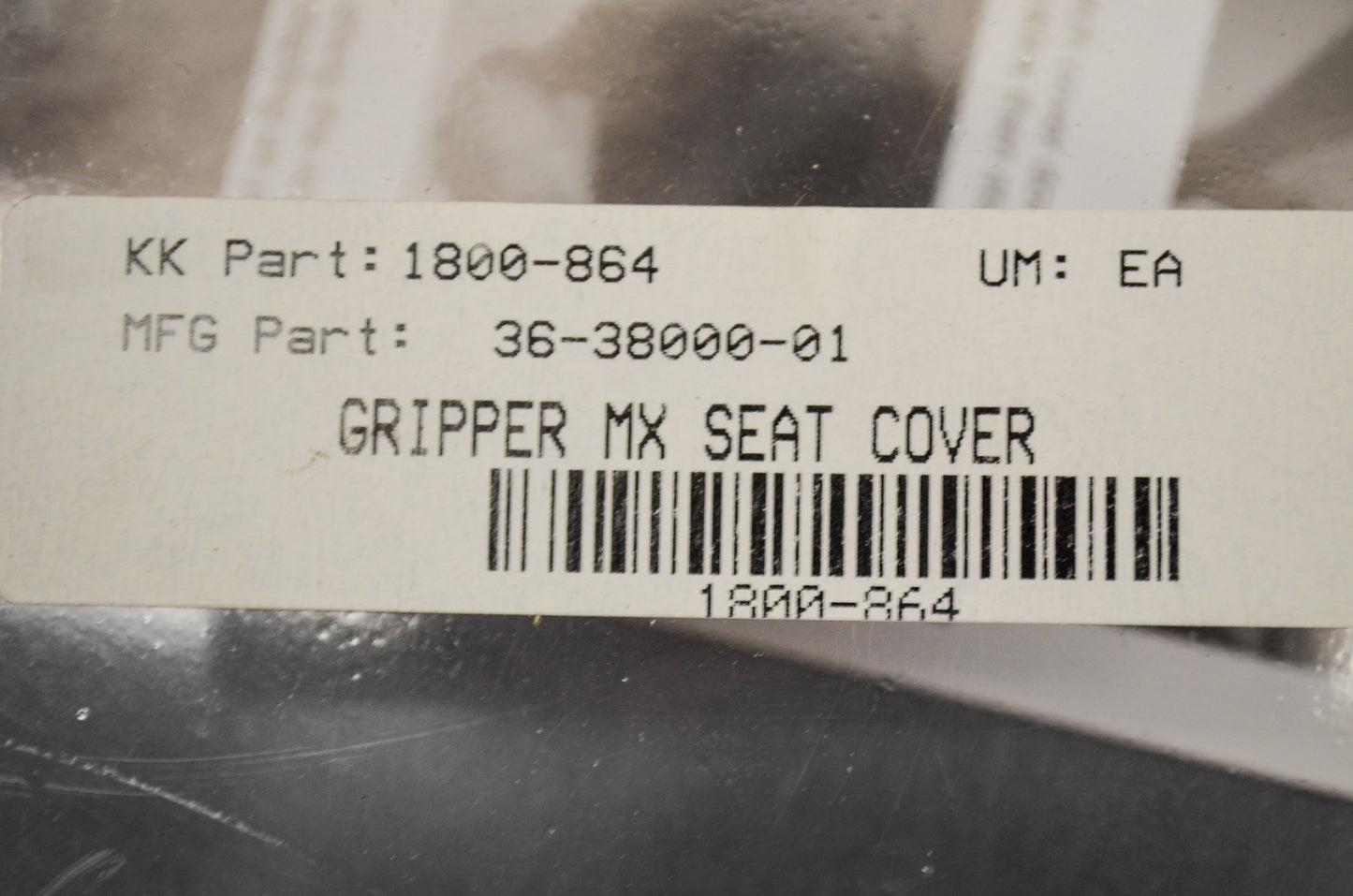 Gripper MX Seat Cover Black NOS