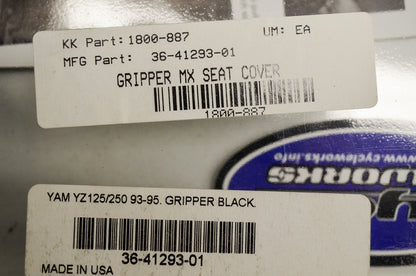 Cycle Works 1800-887, 36-41293-01 Gripper MX Seat Cover Black NOS