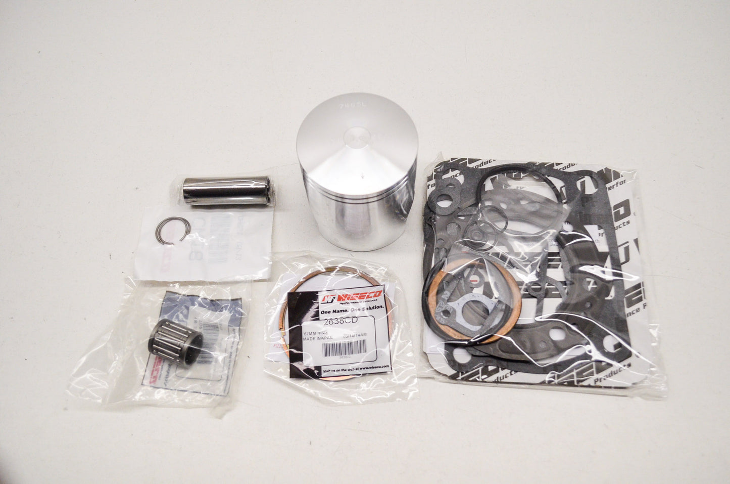 New Wiseco Forged Piston Kit 67mm 93-01 Kawasaki KX250