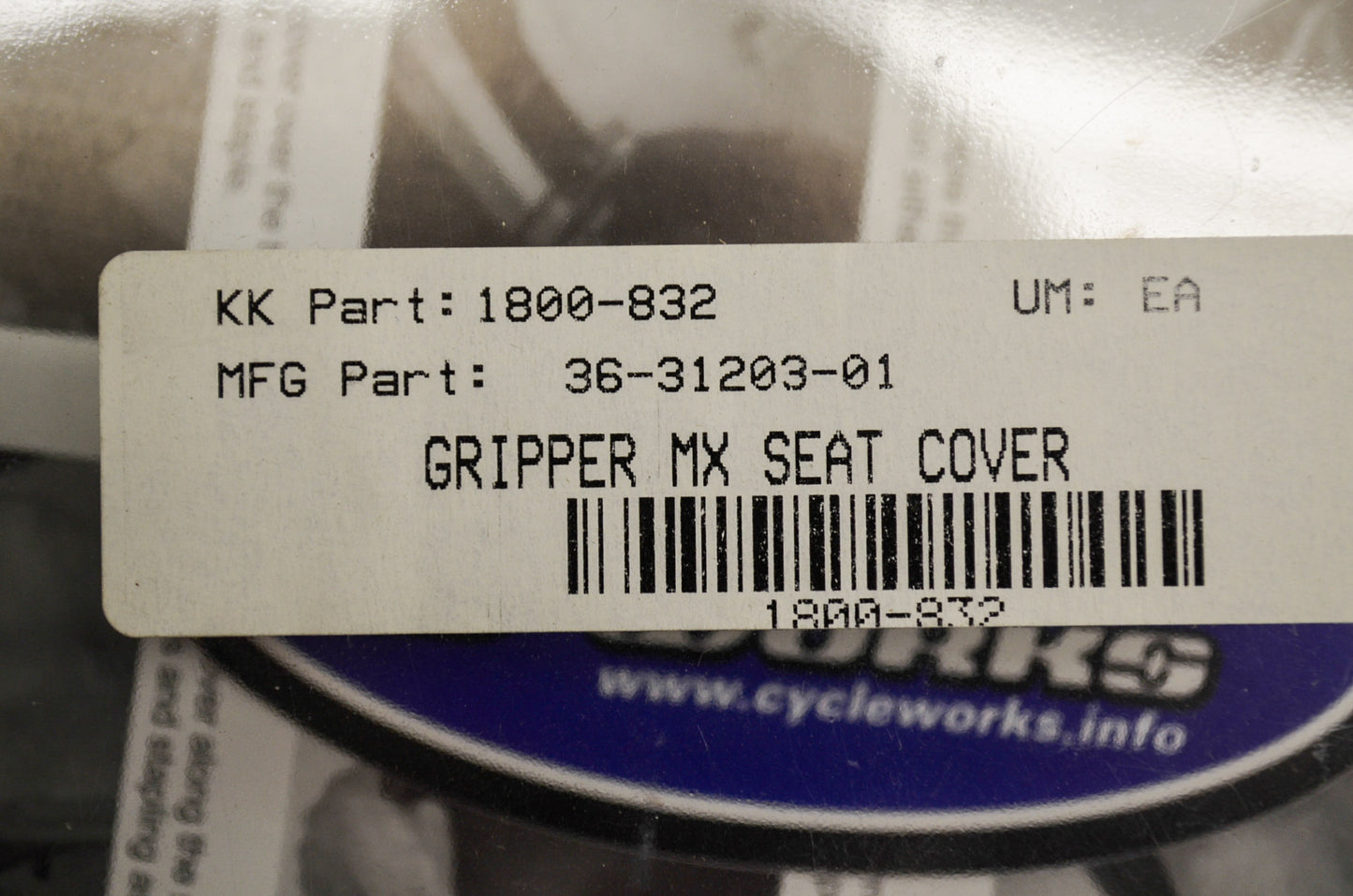 Gripper MX Seat Cover Black NOS