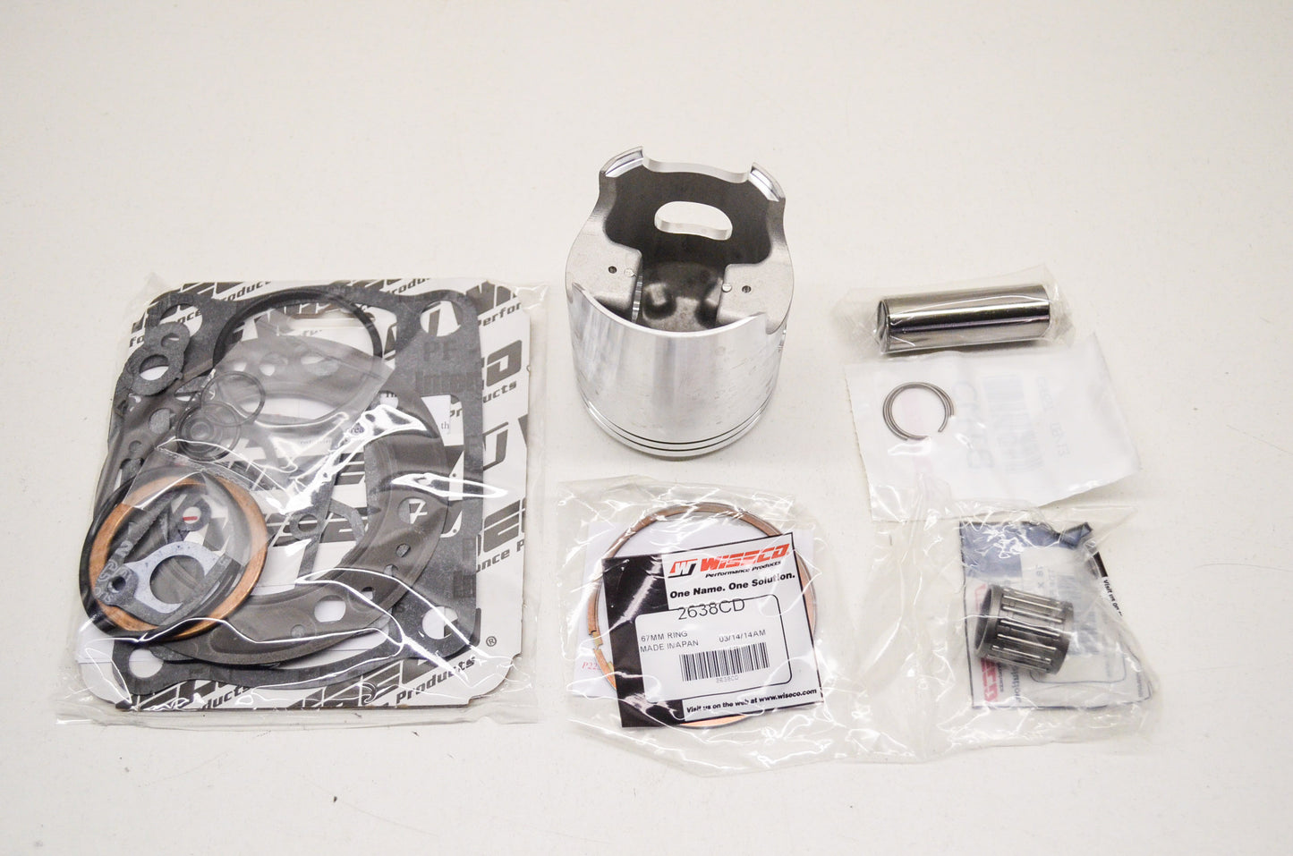 New Wiseco Forged Piston Kit 67mm 93-01 Kawasaki KX250