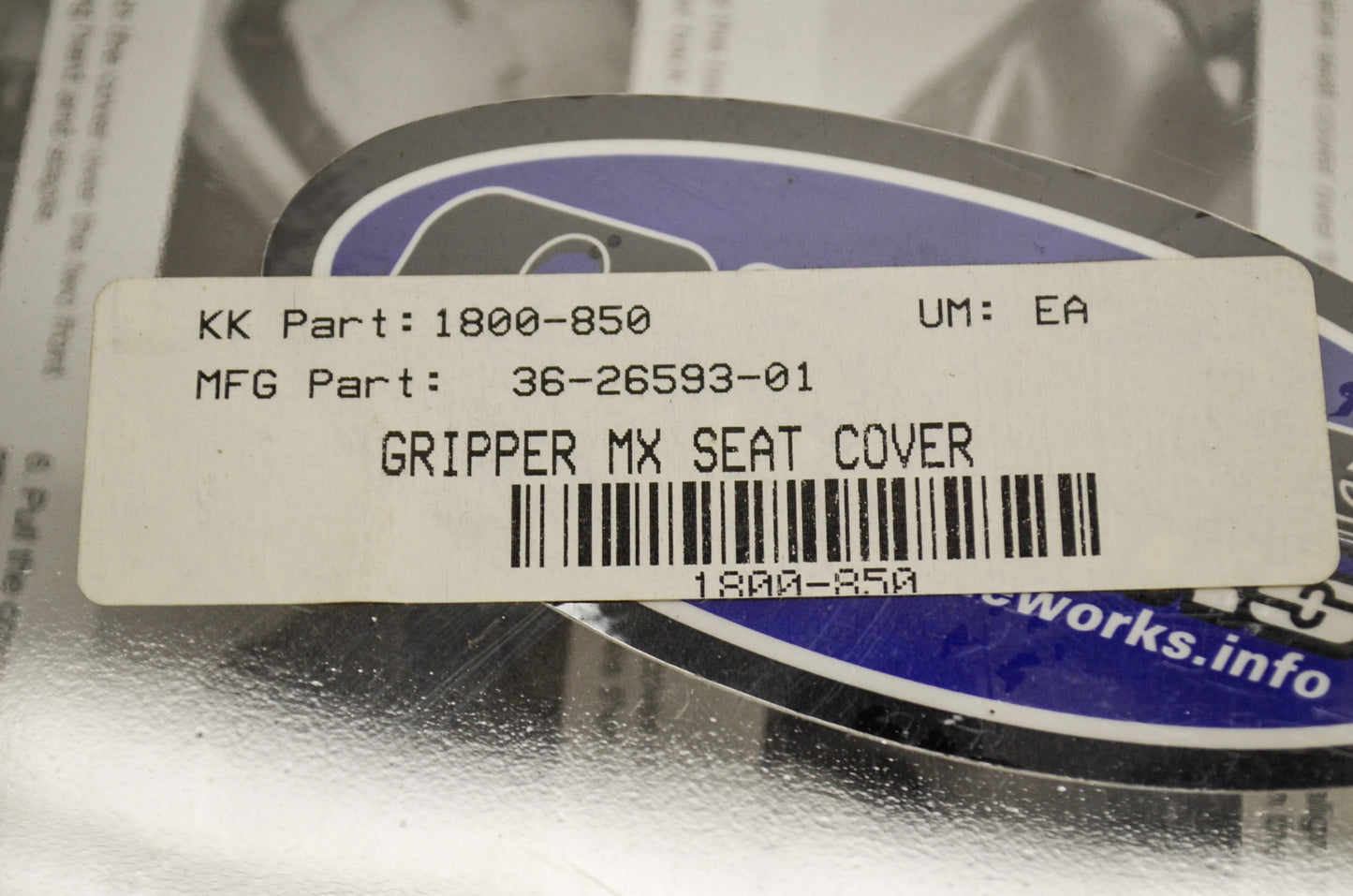 Gripper MX Seat Cover Black NOS