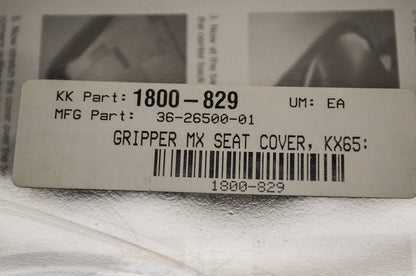 QuadWorks 1800-829, 36-26500-01 Gripper MX Seat Cover Black NOS