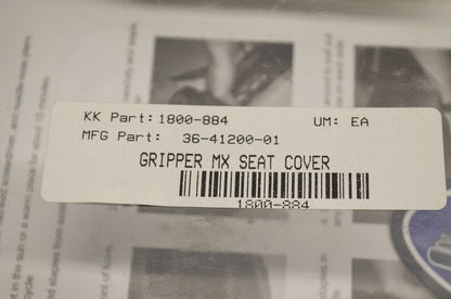 QuadWorks 1800-884, 36-41200-01 Gripper MX Seat Cover Black NOS