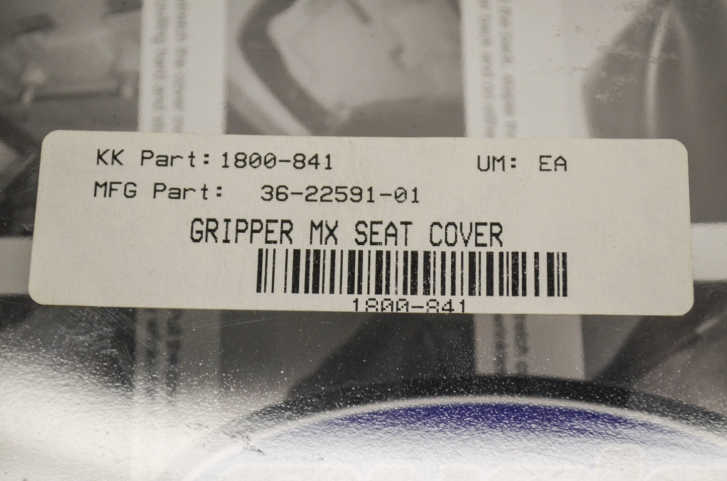QuadWorks 1800-841, 36-22591-01 Gripper MX Seat Cover Black NOS
