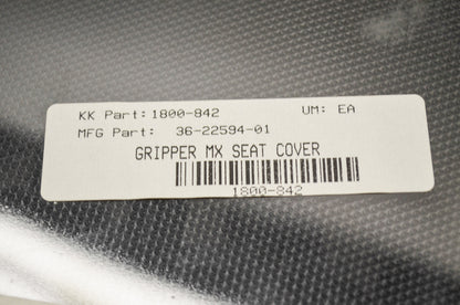 QuadWorks 1800-842, 36-22594-01 Gripper MX Seat Cover Black NOS
