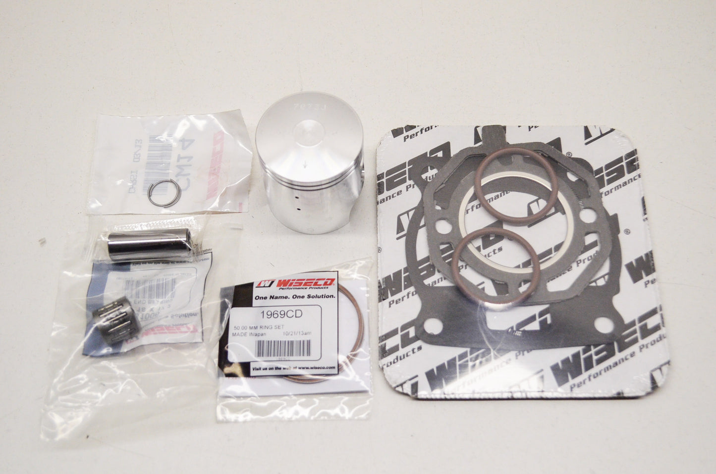 New Wiseco Forged Piston Kit 50mm 88-90 Kawasaki KX80