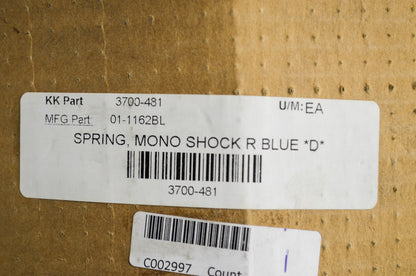 Rear Shock Spring Blue NOS