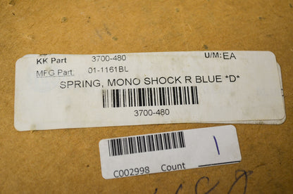 New Progressive Suspension Rear Shock Spring Blue NOS