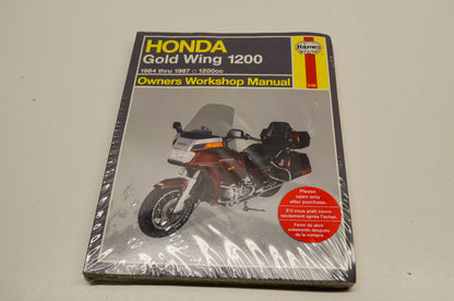 Haynes mms, Black Honda Gold Wing GL 1200 84-87 Owners Workshop Manual NOS