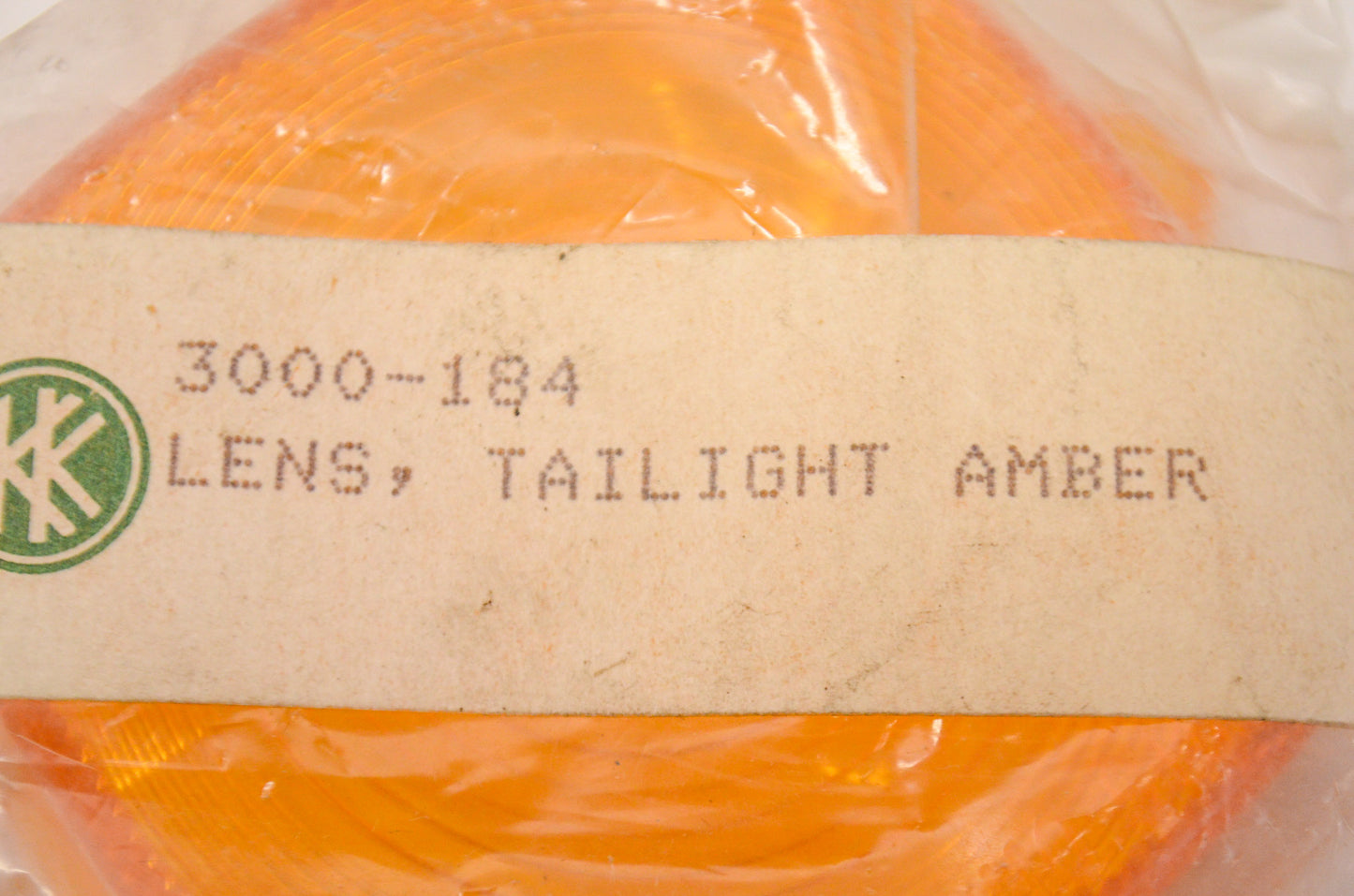 Chris Products 3000-184 Amber Tail Light Lens NOS