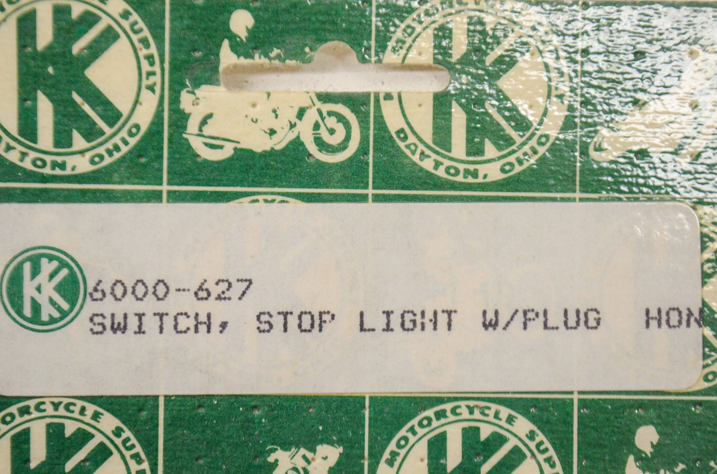 Cycle Pro 6000-627 Stop Light Switch w/ Plug Honda NOS